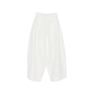 Niccol&ograve; Pasqualetti Wide Trousers, female, White, Size: S Wide Trousers