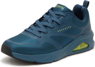 Skechers Running Shoes, male, Blue, Size: 8 US Tres-Air Uno Modern Aff-Air