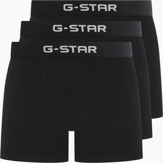 G-Star Mens Tide 3 Pack Plain Design Trunck - Black - Size: 32/30/31