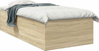 vidaXL Estructura De Cama De Suelo Roble Sonoma 80 X 200 Cm Vidaxl