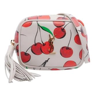 Saint Laurent Pre-owned Cross Body Bags, female, White, Size: ONE SIZE Pre-owned The Lou crossbody bag