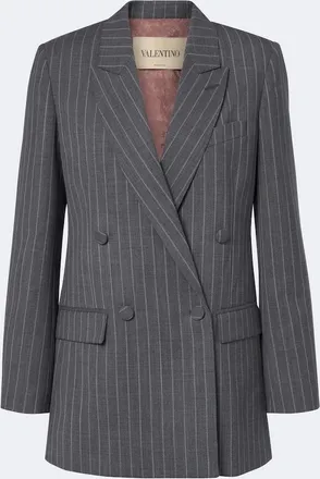 Valentino Pinstripe virgin wool blazer