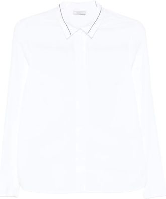 PESERICO Camicia con colletto a punta - Bianco