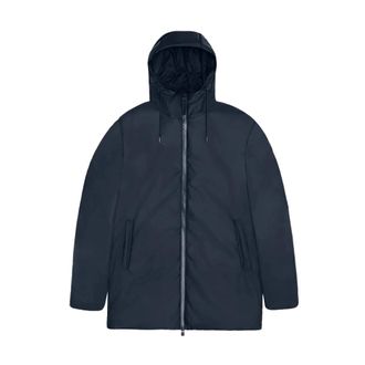 Rains Lohja Lange Jas - Dames - Zomerjassen - Blauw - XS - Leer - Jassen