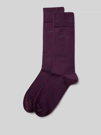 HUGO BOSS Socken aus Baumwoll-Mix im 2er-Pack in Violett, Größe 39-42