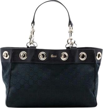 Gucci Pre-owned Tote Bags, female, Black, Size: ONE SIZE Pre-owned Positano Tote Bag