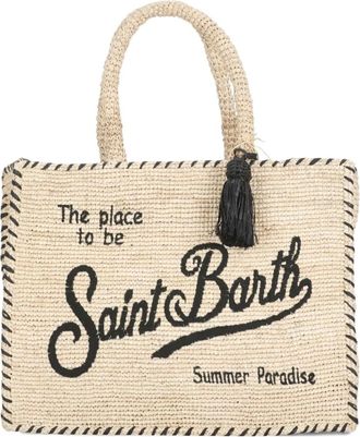 MC2 Saint Barth Vanity Raffia tote bag - Neutrals