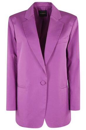 Andamane Amethyst Satin Cotton Blazer