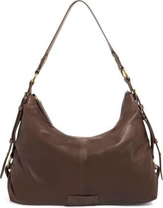 American Leather Co. Thayer Perfect Leather Hobo Bag in Chocolate at Nordstrom Rack