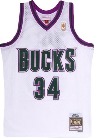 Mitchell & Ness NBA Swingman Jersey Milwaukee Bucks - Ray Allen 1996-97 SMJY3134-MBU96RALWHIT