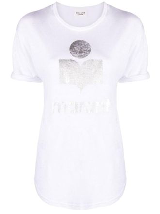 Isabel Marant White White Koldi Linen T-shirt