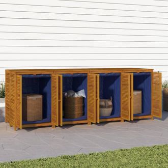 Berkfield Home Garden Storage Box 280x87x104 cm Solid Wood Acacia in Brown | Size: 280 x 87 x 104 cm