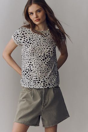 Pilcro The Bennie Cotton Slub Crew-Neck Slim Tee by Pilcro