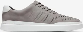 Cole Haan Mens GrandPr&oslash; Rally Laser Cut Sneakers - Grey Size 10.5