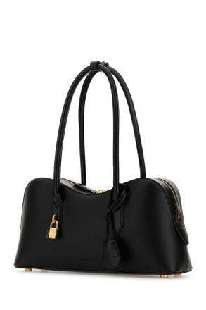 Stella McCartney Womens Black Synthetic Leather Ryder Medium Shoulder Bag Truehemp Borse A Mano
