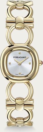 Ferragamo Donna Orologio Double Gancini Oro