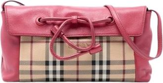 Burberry Pre-owned Cross Body Bags, female, Multicolor, Size: ONE SIZE Pre-owned Leah Crossbody Bag