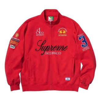 SUPREME x La Martina SS26 Zip Up Sweatshirt Red SUP-SS26-318-RED