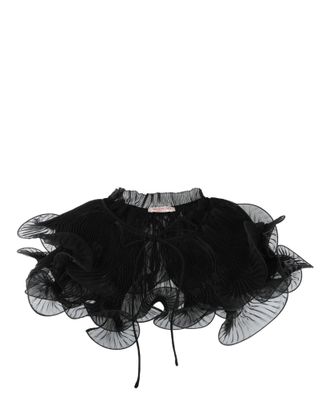 Valentino Chiffon Ruffle Collar