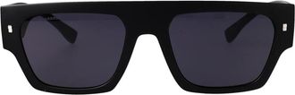 Dsquared2 Icon 0031/S Zonnebril - Heren - Zonnebrillen - Zwart - 55 MM - Accessoires