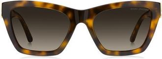 Marc Jacobs 54mm Cat Eye Sunglasses in Havana/Brown at Nordstrom