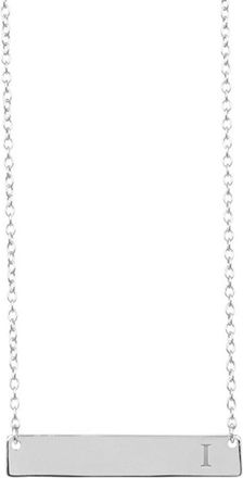 Sterling Forever Sterling Silver Bar Initial Necklace