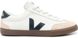 Veja Leren Volley Sneakers - Dames - Sneakers - Wit - 36 EU - Leer - Schoenen