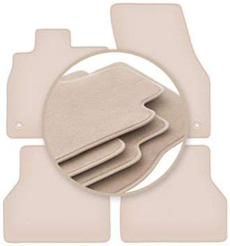 OEM Alfombrillas Premium Beige Para: Volkswagen Caddy Iv Kombivan 2020