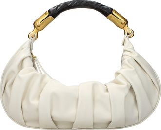 Balmain Beige Leather Womens Handbag