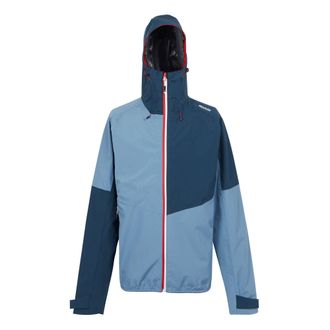 Regatta Mens Deserto II Colour Block Waterproof Jacket (Coronet Blue/Moonlight Denim) - Size X-Large
