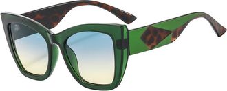 Generic Cat Eye Sunglasses Men For Women Sun Glasses Travel Shades Vintage Retro UV400,GREEN,one size 2026