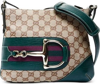 Gucci 2000-2015 Horsebit GG-motif cross body bag - Neutrals