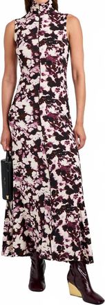 Proenza Schouler Valentina Maxi Dress In Wine/orchid