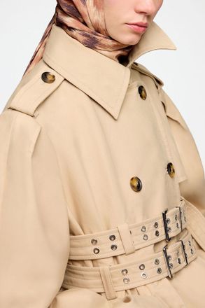 Ganni Burro Wrap Scarf in Print Recycled Polyester