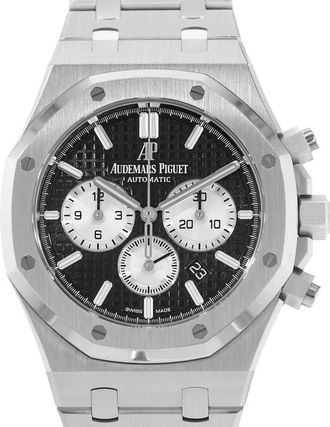 Audemars Piguet Pre-owned Audemars Piguet Royal Oak Chronograph Black Dial Mens Watch 26331ST.OO.1220ST.02