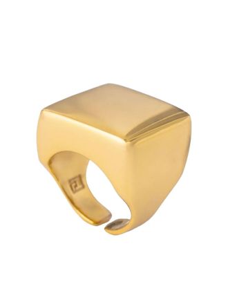 Federica Tosi Emily ring - women - 18kt Gold Plated Bronze - S