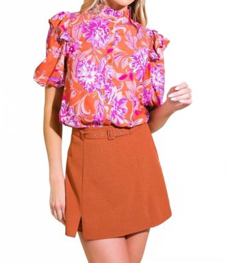 Flying Tomato Sunset Bloom Blouse In Pattern