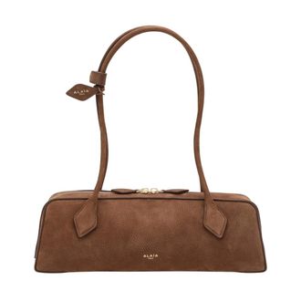 Alaia Le Click East West Medium Bag - Dames - Schoudertassen - Bruin - ONE Size - Leer - Tassen