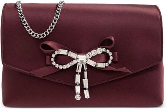 Jimmy Choo London Mini-schoudertas met strikdetail - Rood