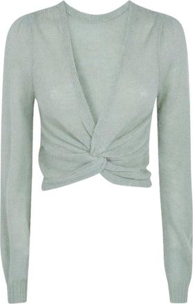 Twinset Scalda Cuore Sweater - Dames - Truien - Groen - Maat: M Zijde