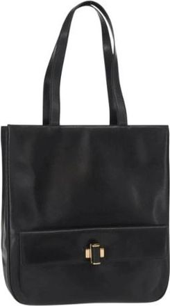Ferragamo Pre-owned Tote Bags, female, Black, Size: ONE SIZE Pre-owned Leather Tote
