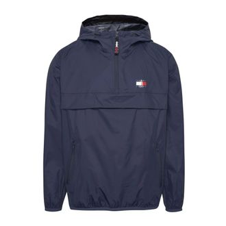 Tommy Jeans Heren, Jassen, Blauw, Maat: XL Nylon