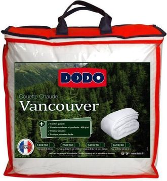 Dodo Dodo - Piumone caldo 400gr/m² vancouver 240x260 cm bianco