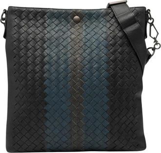 Bottega Veneta Pre-owned Stijlvolle Leren Crossbody Tas - Dames - Vintage Schoudertas - Zwart - ONE Size - Leer - Vintage
