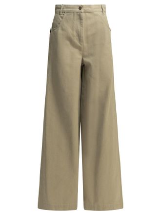 Max Mara Pantaloni Casual Max Mara Realizzati In Cotone Spalmato