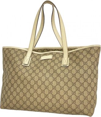 Gucci Brown Pvc Tote Bag (Pre-Owned)