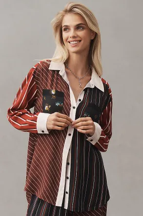 Maeve Silky Shirt Blouse