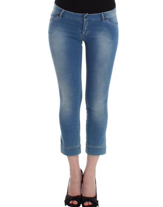 Ermanno Scervino Beachwear Jeans Capri Pants Womens Cropped