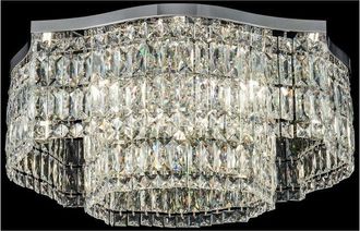 Maytoni Maytoni - Dune Flush Ceiling Lamp Chrome, 10 Light, E14