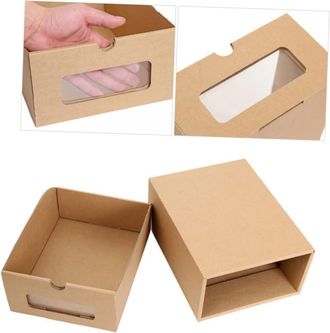 OEM Cajas Transparentes Tipo Caj&oacute;n Con Ventana Para Guardar Zapatos, 6 Unidades, Para El Hogar